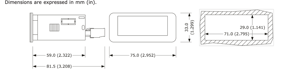 Cooling Digital Thermostat / Temperature controller, panel mounted, -50ÂșC ...+150ÂșC, 3 relay outputs , 2 temperature probes, digital input