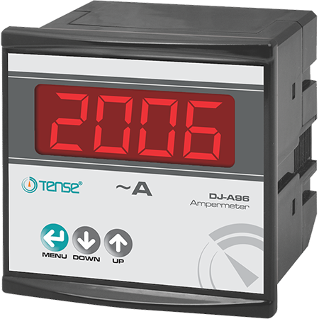Digital 1 phase Ammeter, 1% precision, panel mount, X/5, 5/5.....9995/5 measurement range, TENSE