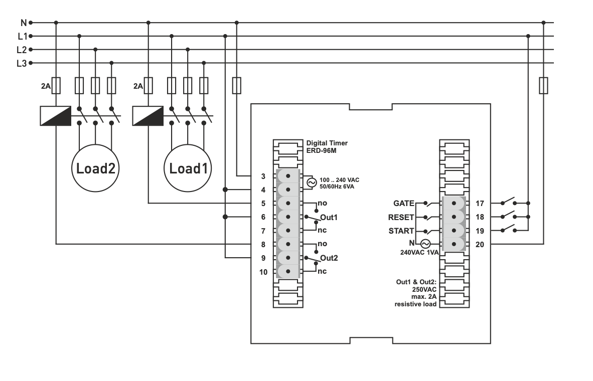 ERD-96m connection diagram