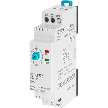 ERV-12 on delay timer relay TENSE 0.1-12 sec