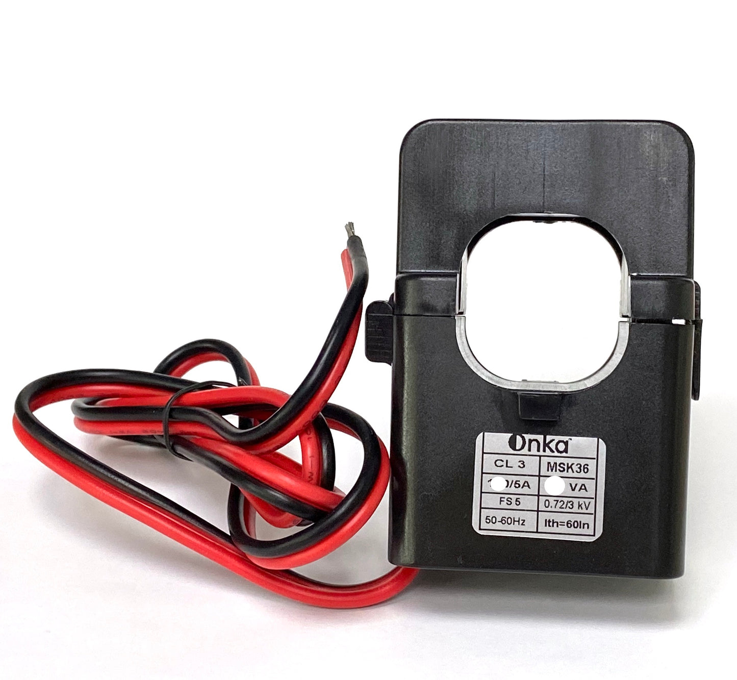 100/5A CT Split-Core Current transformer - ONKA, Cl 3, 1.5VA, 36 mm bore, MSK361005 / BR-80011950