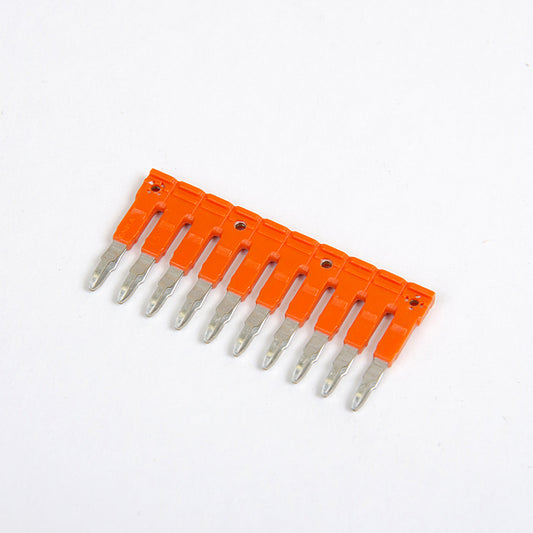 ONKA 1.5mm2 / 10 Way Insulated Jumper / Bar Plug-in Bridge / Shorting Link, for Spring and Screw Clamps terminals, 1060104