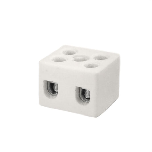 ONKA 2.5-4mm2 / 2 Way Steatite / Ceramic / Porcelain Connector - PORCELAIN TERMINAL, 1070002