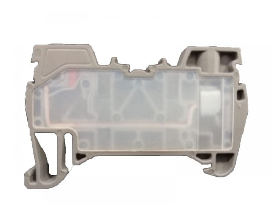 ONKA 2.5mm2 Hybrid Screw / Spring clamps Terminal DIN Rail Terminal Block 2-wires grey, 1040002