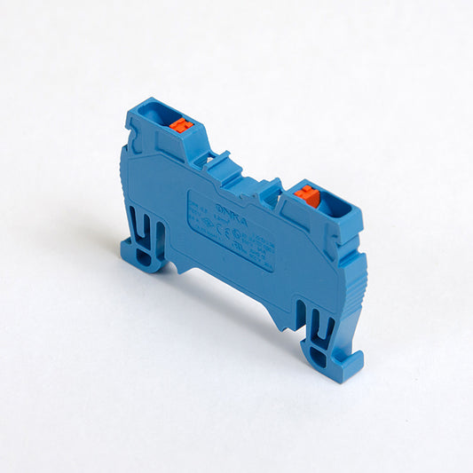 ONKA 2.5mm2 spring clamp / push-in type DIN rail terminal, blue, 1020016