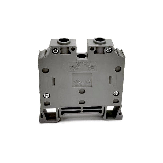 ONKA 25mm2 Screw Clamp type DIN rail terminal block, 2-wires, grey, 1010062