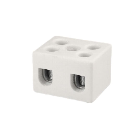 ONKA 4-6mm2 / 2 way Steatite / Ceramic / Porcelain Connector - PORCELAIN TERMINAL BLOCK, 1070004