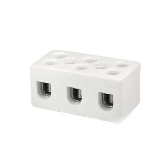 ONKA 6-10mm2 / 3 way Steatite / Ceramic / Porcelain Connector - PORCELAIN TERMINAL, 1070007