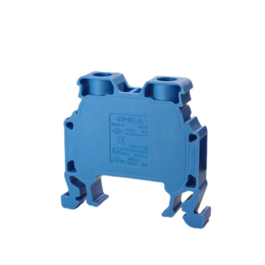 ONKA 6mm2 Screw Clamp type DIN rail terminal block, blue, 1010035