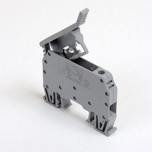 ONKA 6mm2 Screw clamp connection terminal with fuse holder (fuse cartridge not included) grey, 1010241