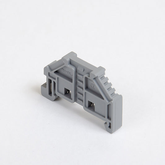 ONKA End clamp universal bracket for Spring (Push-in) and Screw terminal block, grey , 1060002