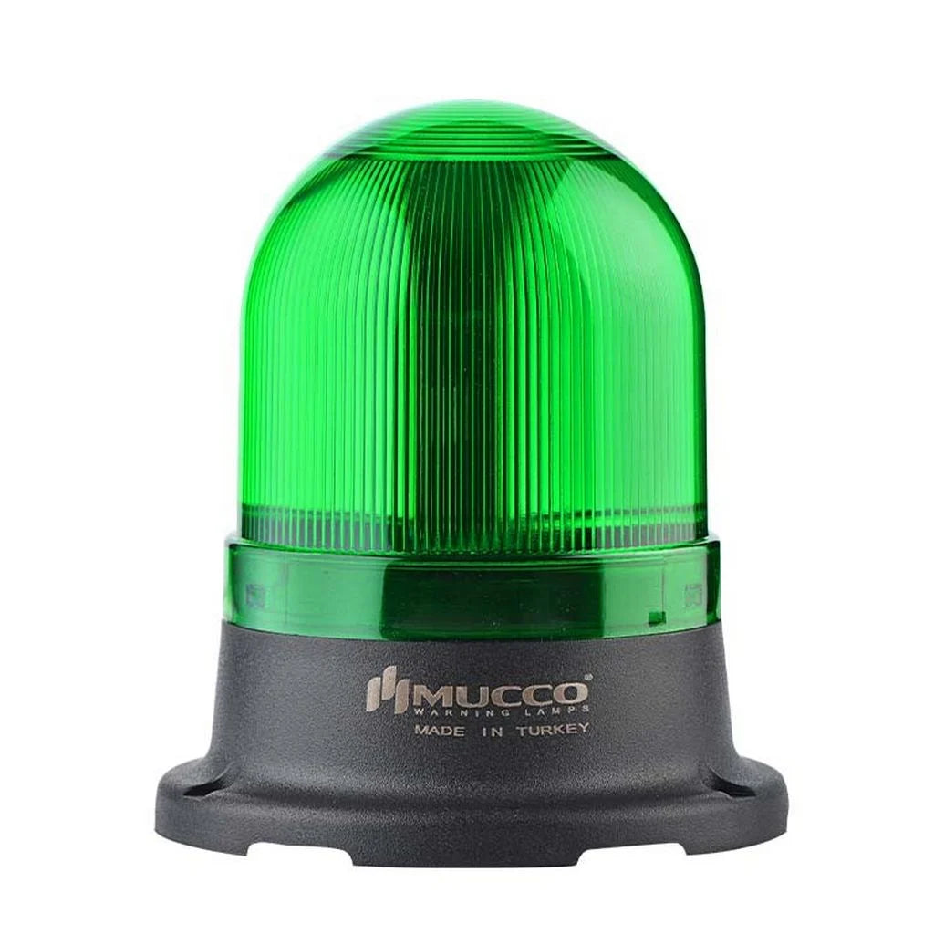 Flashing / Steady / Rotary / Strobe LED beacon warning light with buzzer / sounder, ø100mm, IP65, 12-24V 85-250V AC/DC, SNT-110 SNT-120