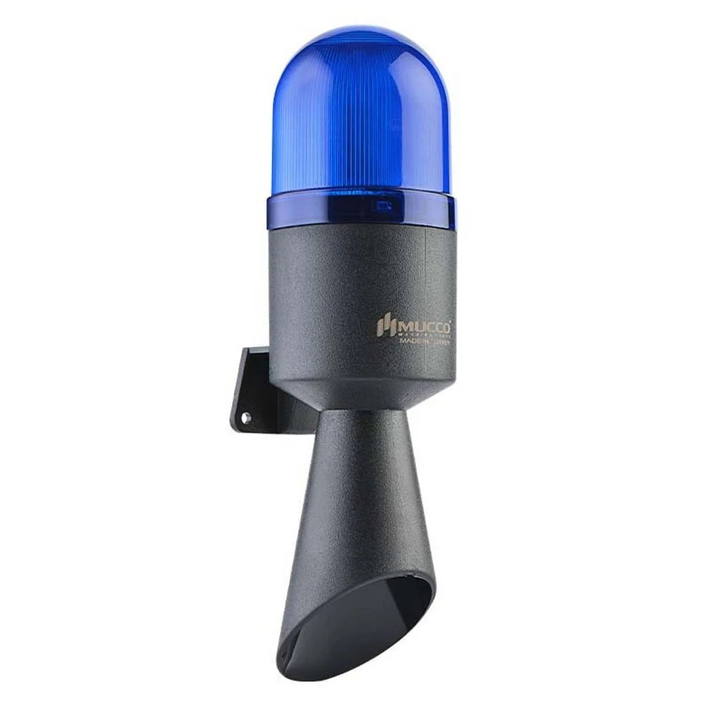 Universal LED warning light / beacon with horn / sounder / siren, 16 tones, IP65 , 12-24V / 40-250V AC/DC, 130dB , SNT-B711, SNT-B712