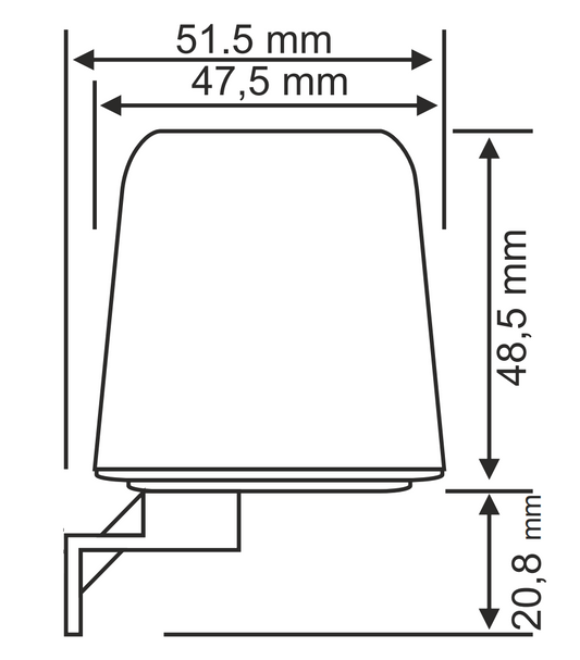 Compact Electronic Dusk To Dawn Photocell Sensor 1500W, Outdoor Weatherproof Light Switch IP44, FT-GR, TENSE