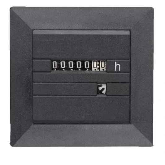 Panel Mount Analogue Hour Meter, 7 Digit, up to 999999 h, 220VAC, SF-48, TENSE
