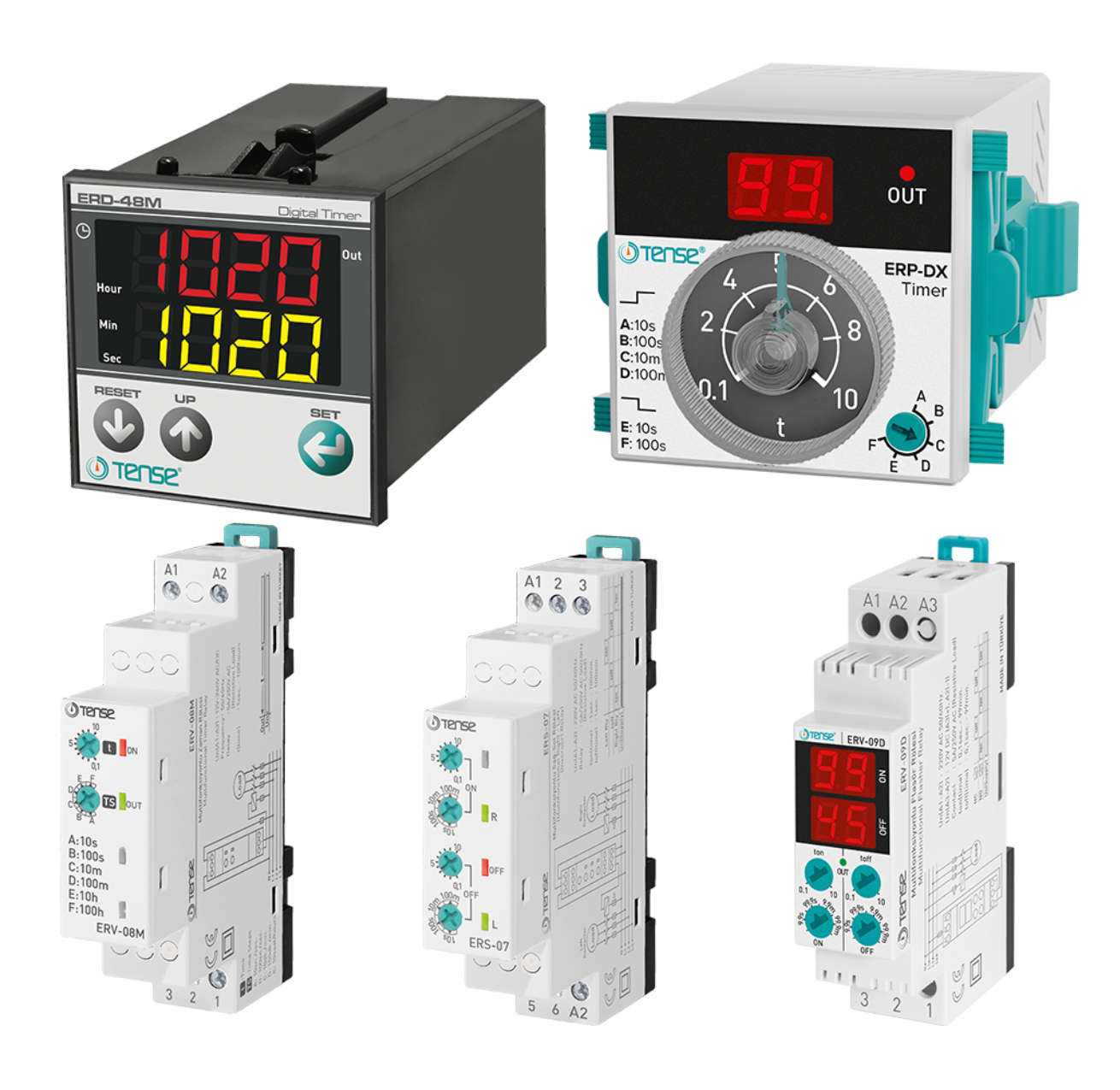 Timers, Time Relays, Counters & Hour Meters