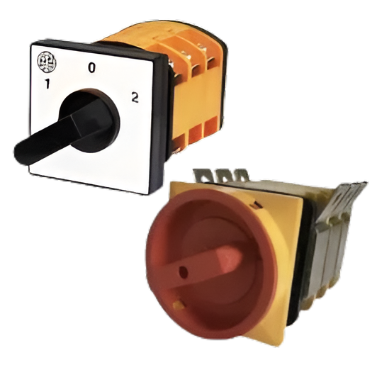 Three-pole group switches I-O-II