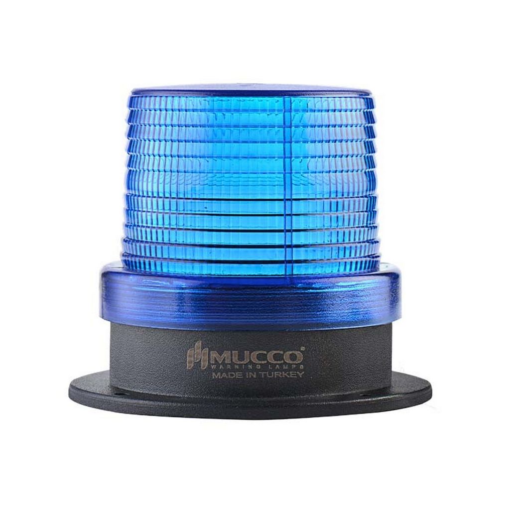 12-24V AC/DC Green Blue Yellow / Amber Universal LED beacon warning light with buzzer / sounder, ø90mm, IP65