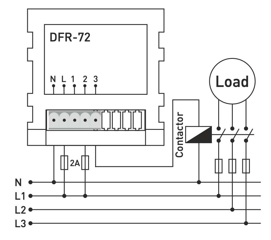 1/8 DIN Panel Mount Digital Asymmetric / Symmetric Cyclic Flasher Timer Relay, 150V-270VAC, NO+NC, SPDT, TENSE connection