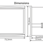 1/8 DIN Panel Mount Digital Asymmetric / Symmetric Cyclic Flasher Timer Relay, 150V-270VAC, NO+NC, SPDT, TENSE dimensions