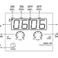 1/8 DIN Panel Mount Digital Asymmetric / Symmetric Cyclic Flasher Timer Relay, 150V-270VAC, NO+NC, SPDT, TENSE display