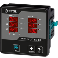 3 Ph Digital Multifunction Panel Meter, 1/4DIN, three phase Current/Voltage/Frequency , X/5, 100A or 250A, TENSE