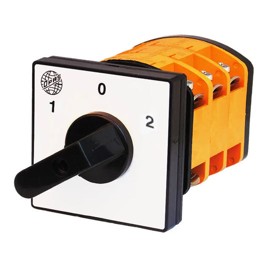 3 Position Changeover Rotary Cam Selector Control Switch 1-0-2, 1-2-3-4 poles, 16A 25A 32A 40A 50A 63A 80A 100A 115A 125A 160A 200A