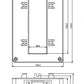 4000/5A CT Current transformer ONKA, Cl 0.5s, 30VA for busbar mount DK12540005312 / BR-80011783 dimensions