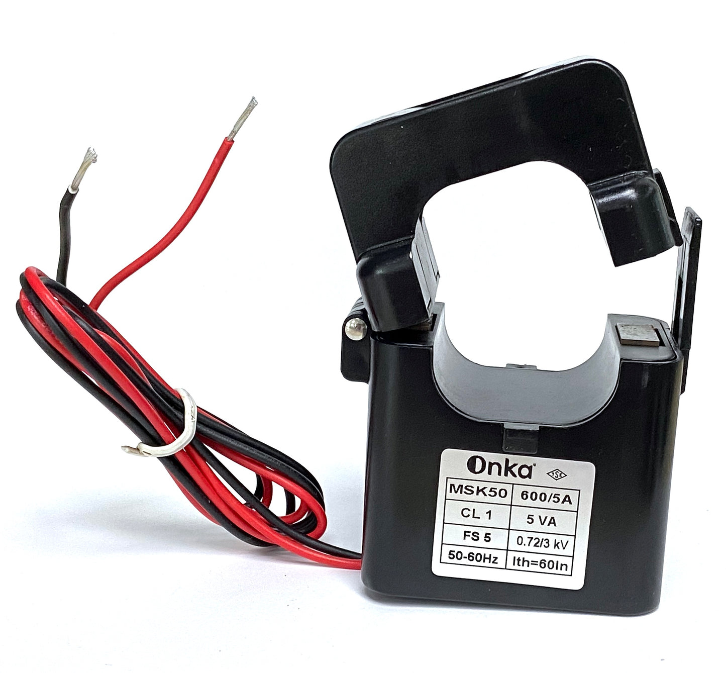 600/5A CT Split-Core Current transformer - ONKA, Cl 1, 5VA, 50 mm bore, MSK506005 / BR-80011956