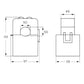 300/5A CT Split-Core Current transformer - ONKA, Cl 1, 2.5VA, 50 mm bore, MSK503005 / BR-80011954