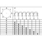 8 Position Combination Rotary Cam Switch 0-1-2-3-4-5-6-7 Integrator Multi Step Cam Switch, 16A 25A 32A 40A, YPT117K