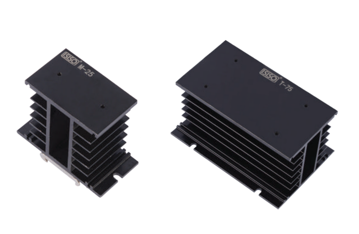 Aluminum Heatsink for Solid State Relays SSR, DIN rail mount