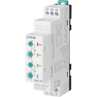 Asymmetric / Symmetric Cyclic Flasher Timer Relay, DIN rail Mount, SPDT, NO+NC, dual power AC/DC ERV-09, TENSE