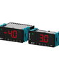 Cooling Digital Thermostat / Temperature controller,  panel mounted, -50ºC ...+150ºC, 3 relay outputs , 2 temperature probes, digital input