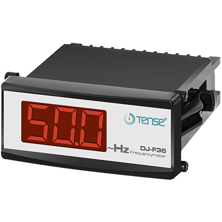 Digital 1 phase Panel Mounting Frequency Meter, 1....400Hz, 1% precision, DJ-F36, TENSE