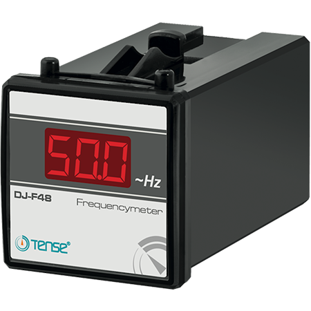 Digital 1 phase Panel Mounting Frequency Meter, 1....400Hz, 1% precision, DJ-F, TENSE