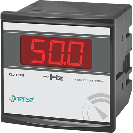 Digital 1 phase Panel Mounting Frequency Meter, 1....400Hz, 1% precision, DJ-F, TENSE