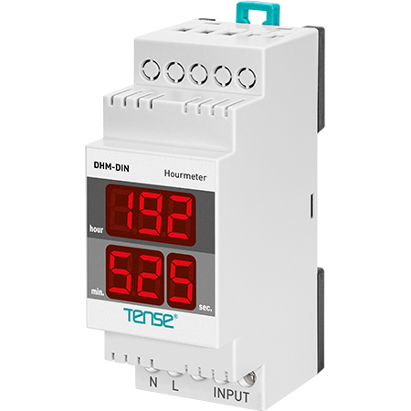 Digital Hour Meter up to 99999 Hours, 150V - 260VAC, DHM-DIN (With Reset)/ DHM-48, TENSE
