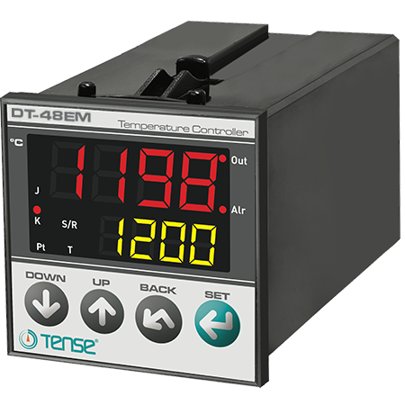 Dual Display Panel Mount PID Temperature Controller, Output Relay +SSR relay , -100°C ... +1750°C, resolution / step 0.1ºC