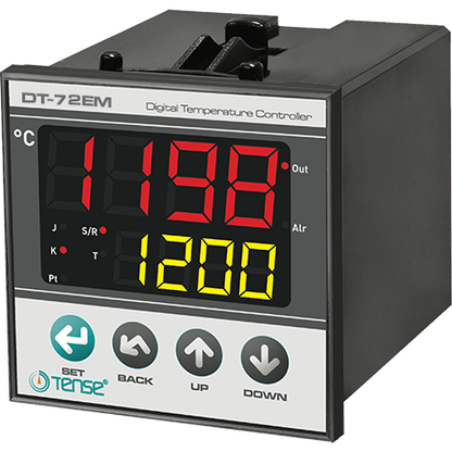 Dual Display Panel Mount PID Temperature Controller, Output Relay +SSR relay , -100°C ... +1750°C, resolution / step 0.1ºC