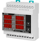 3 Phase digital multifunctional DIN rail mount meter, Current/Voltage/Frequency, 6xLED displays, connection X/5 or 100A or 250A, TENSE