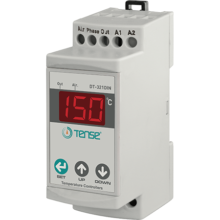 Heating-Cooling Digital Thermostat / Temperature controller, ON-OFF, DIN rail, -30ºC ...+150ºC, 2 relay outputs