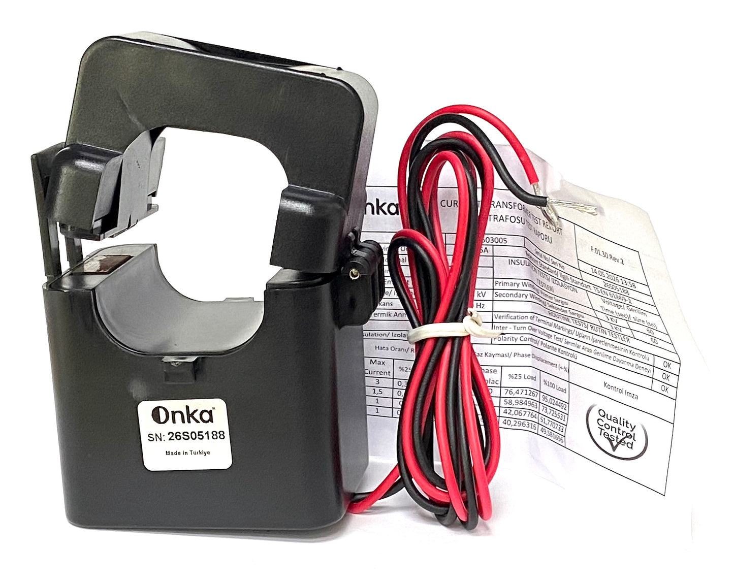 300/5A CT Split-Core Current transformer - ONKA, Cl 1, 2.5VA, 50 mm bore, MSK503005 / BR-80011954