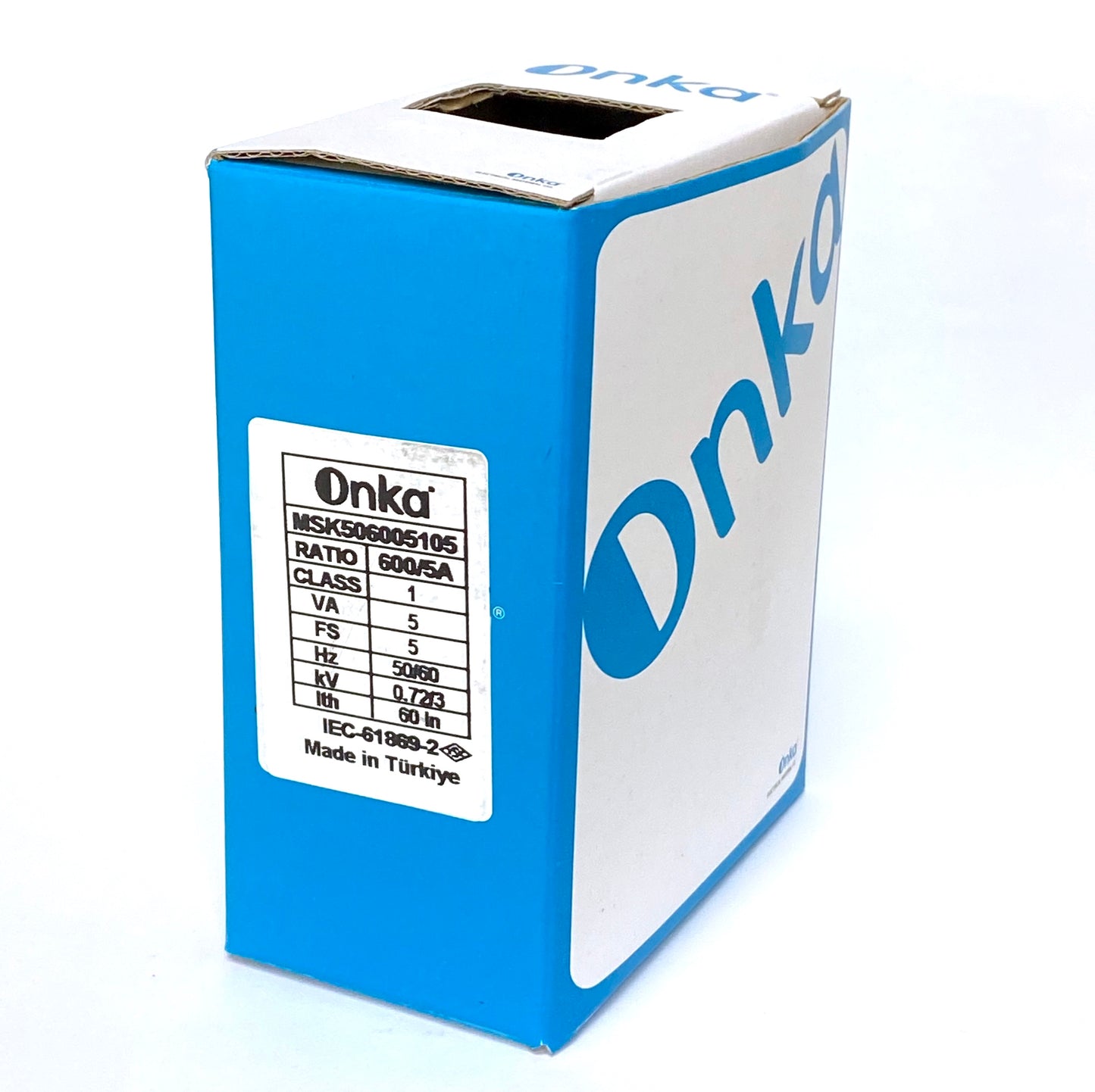 600/5A CT Split-Core Current transformer - ONKA, Cl 1, 5VA, 50 mm bore, MSK506005 / BR-80011956