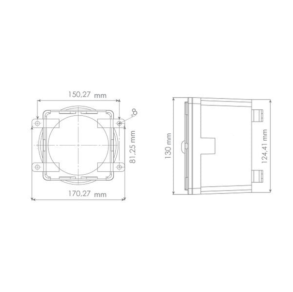 IP65 ES120 Heavy Duty Metal Die-Cast Siren / Horn / Sounder with 7 tones, IP65, 85-250V AC/DC, SNT-ES120 dimensions