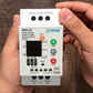 Simple and Compact DIN rail Mount Controller for Submersible single phase Pump, for deep well and tank water levels, MDK-03