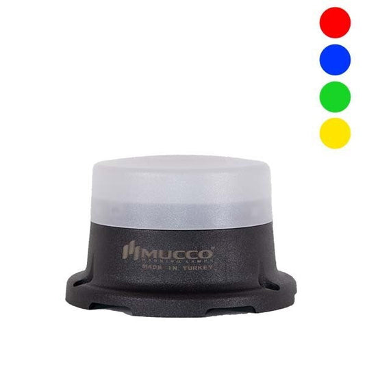 Mini LED RGB Signal beacon Steady, Flashing, Strobe light, buzzer with 16 tones, IP65, 12-24 V DC, ø70mm , SNT-M74