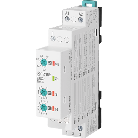 Multi-function Timer Relay DIN Rail Mount, 10 functions, 0.1 s - 30 h 12V-240V AC/DC, SPDT, ERX-30, TENSE