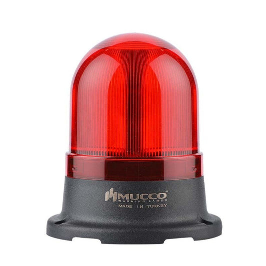 Multiple effects power LED beacon warning light with buzzer / sounder, ø100mm, IP65, 85-250V AC/DC, SNT-125-B