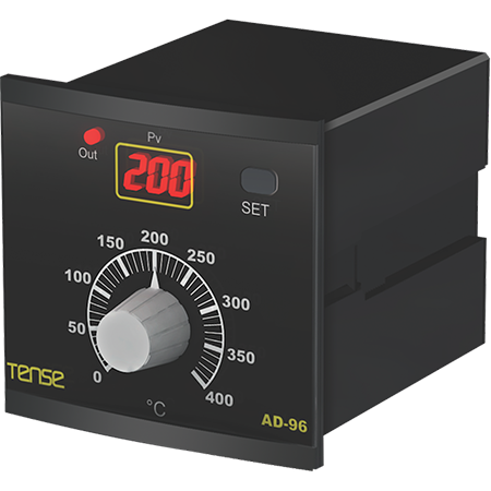 ON-OFF/Proportional Digital Temperature Controller, 1/4 DIN , up to 400ºC , Fe-Const, J type, T/C, NO-NC output relay 2A